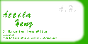 attila henz business card